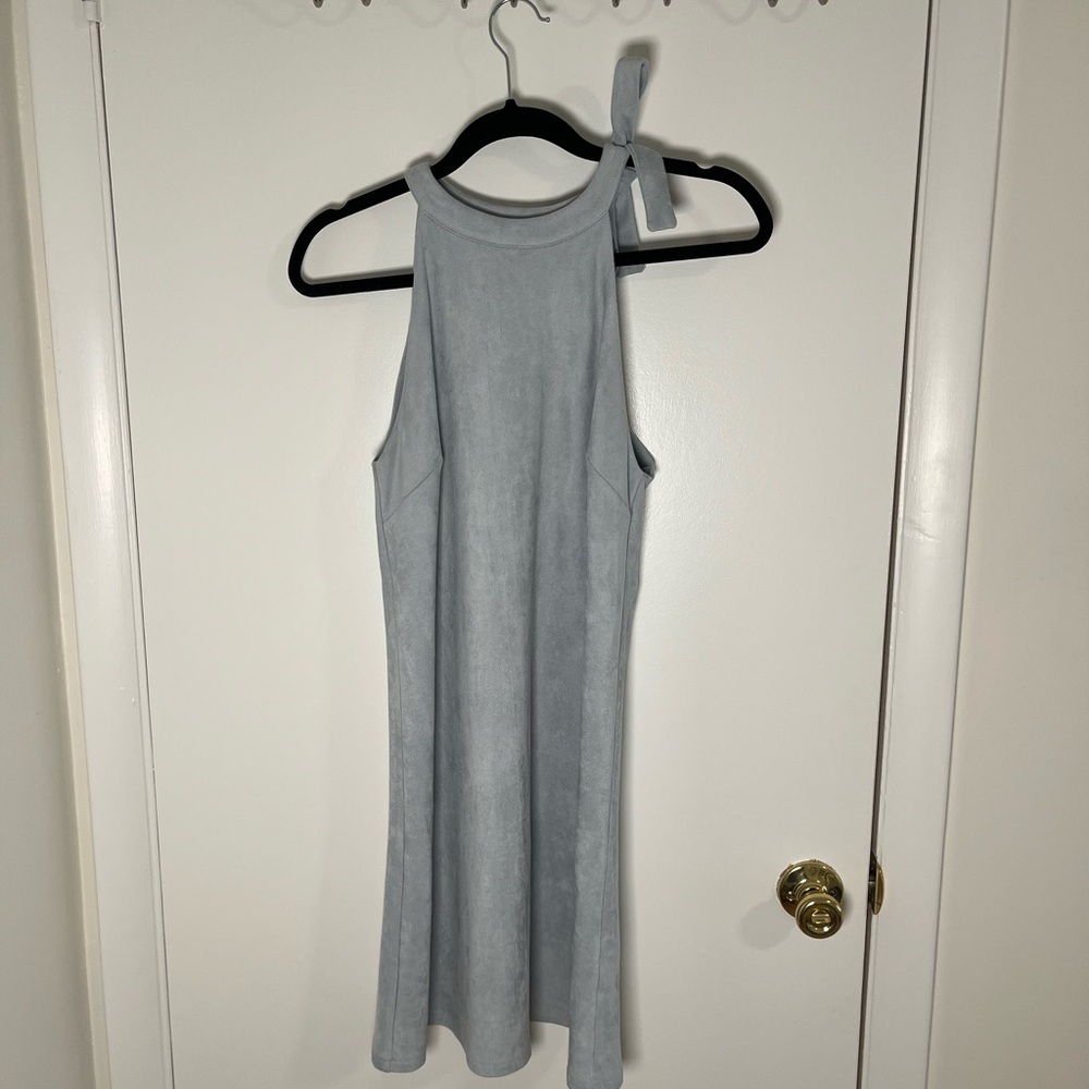 Light Blue Halter Dress